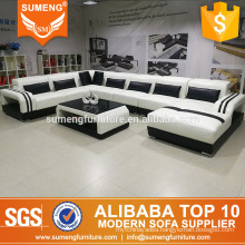 2017 latest modern fashion home furniture design leather sectional sofa made in china